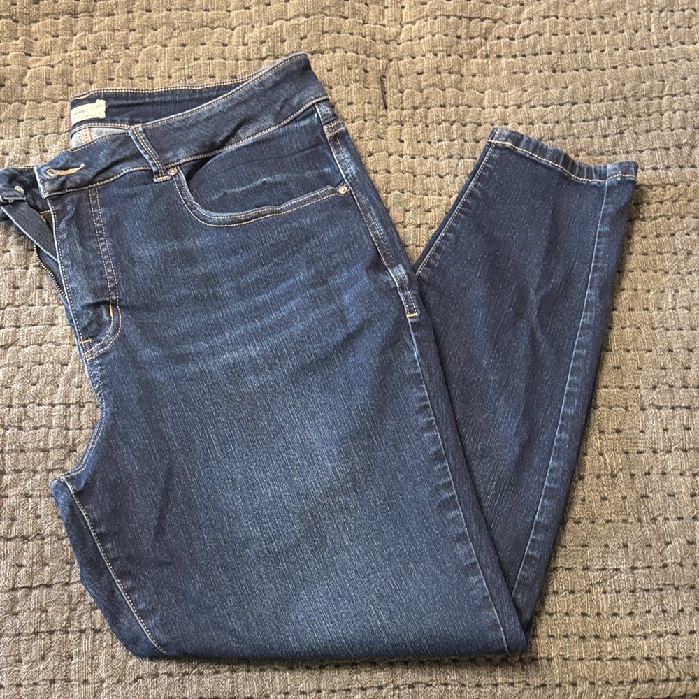Maurices Everflex Dark Blue Skinny Jeans
